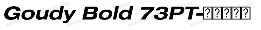 Goudy Bold 73PT字体转换